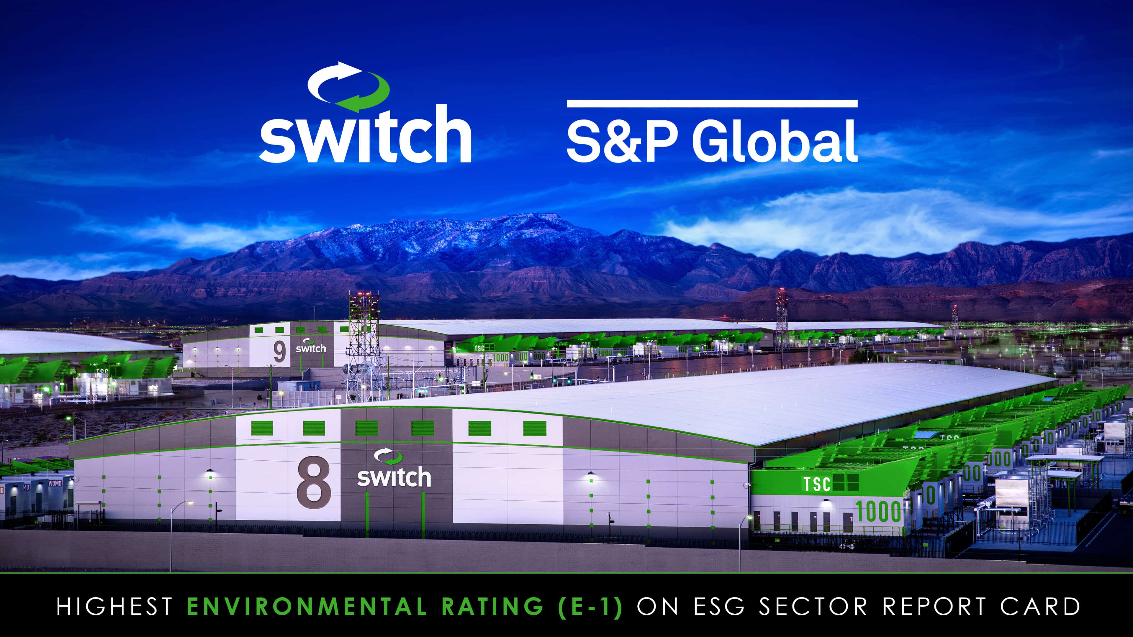 Switch Scores Highest Environmental Rating on S&P Global ESG Credit Indicator Report Card